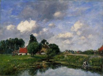 尤金 佈丹 River near Dunkirk 尤金 佈丹 River near Dunkirk
